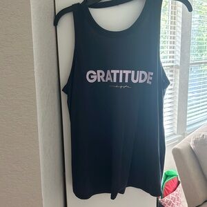 Spiritual gangster open back gratitude tank